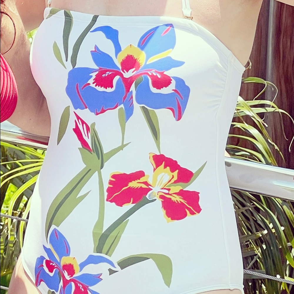 Tory Burch one piece floral bathing suit